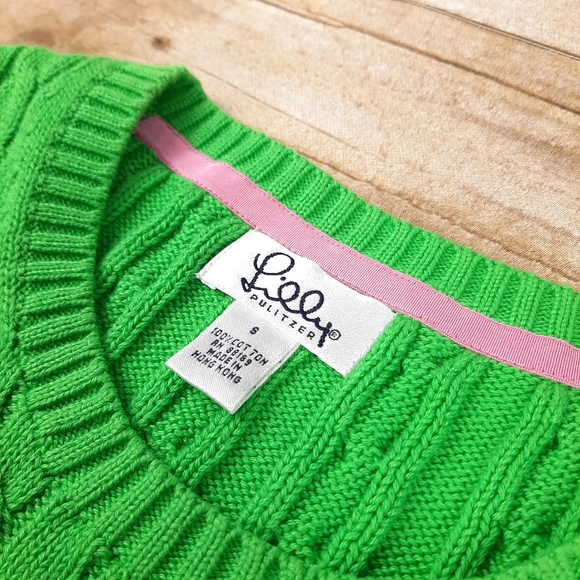 Lilly Pulitzer Green Sweater size small - Picture 3 of 4